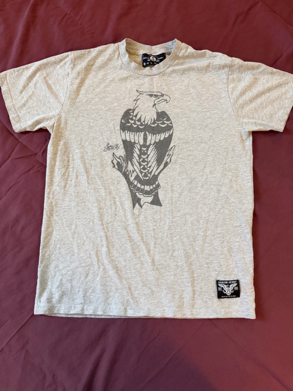 Sailor Jerry  Men’s Gray Eagle Tee